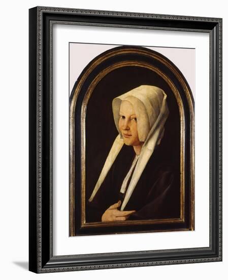 Portrait of Agatha Van Schoonhoven, 1529-Jan van Scorel-Framed Giclee Print