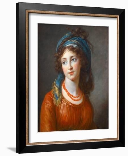 Portrait of Aglae De Gramont, Nee De Polignac (1768-1812) Par Marie Louise Elisabeth Vigee Lebrun (-Elisabeth Louise Vigee-LeBrun-Framed Giclee Print