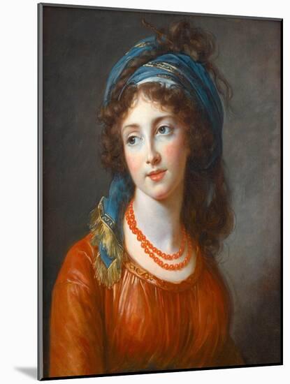 Portrait of Aglae De Gramont, Nee De Polignac (1768-1812) Par Marie Louise Elisabeth Vigee Lebrun (-Elisabeth Louise Vigee-LeBrun-Mounted Giclee Print