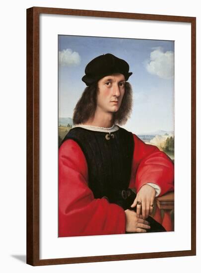 Portrait of Agnolo Doni-Raffaello Sanzio-Framed Giclee Print