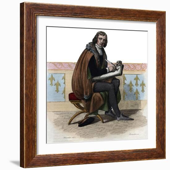 Portrait of Alain Chartier (1385-1430), French poet and political writer-French School-Framed Giclee Print