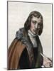 Portrait of Alain Chartier (1385-1430), French poet and political writer-French School-Mounted Giclee Print