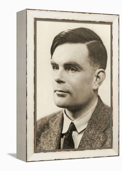 Portrait of Alan Mathison Turing, 1951-null-Framed Premier Image Canvas