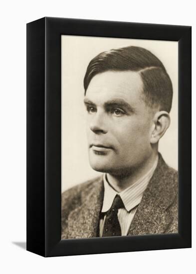 Portrait of Alan Mathison Turing, 1951-null-Framed Premier Image Canvas