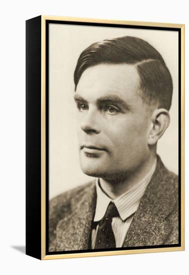 Portrait of Alan Mathison Turing, 1951-null-Framed Premier Image Canvas