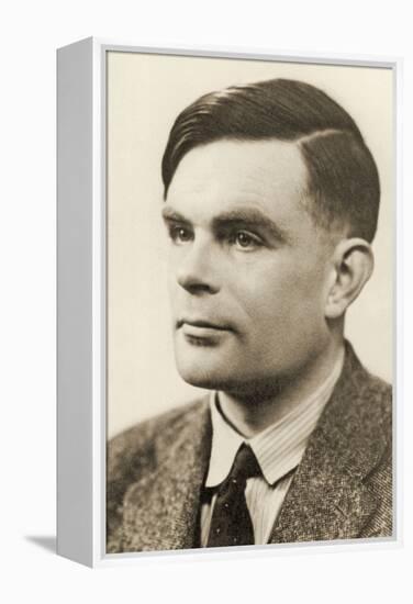 Portrait of Alan Mathison Turing, 1951-null-Framed Premier Image Canvas