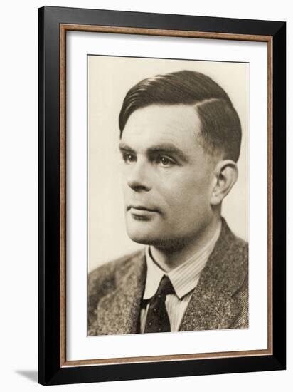 Portrait of Alan Mathison Turing, 1951-null-Framed Photographic Print