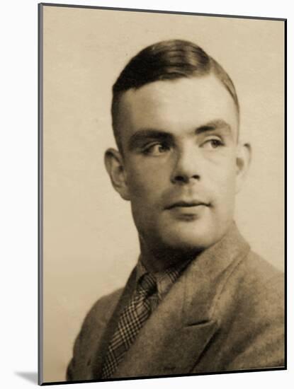 Portrait of Alan Mathison Turing-null-Mounted Photographic Print