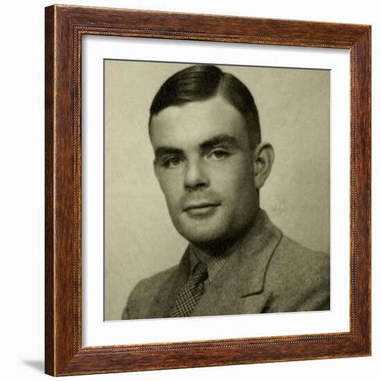 Portrait of Alan Mathison Turing-null-Framed Photographic Print