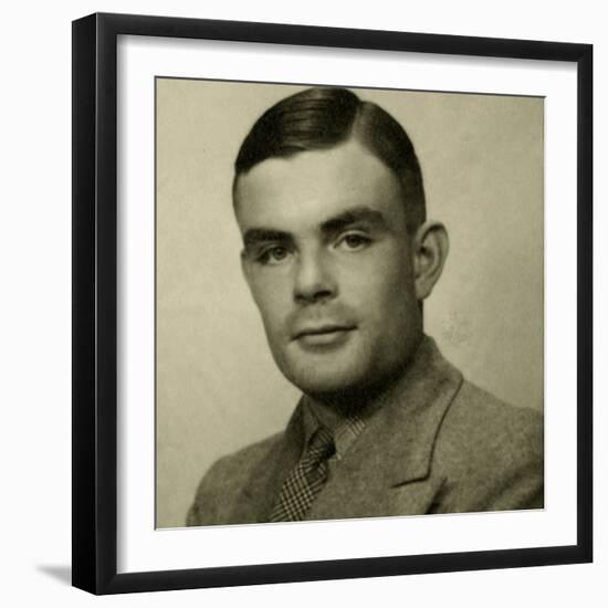 Portrait of Alan Mathison Turing-null-Framed Photographic Print