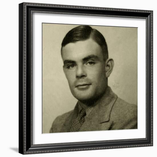 Portrait of Alan Mathison Turing-null-Framed Photographic Print