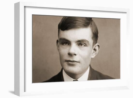 Portrait of Alan Mathison Turing-null-Framed Photographic Print