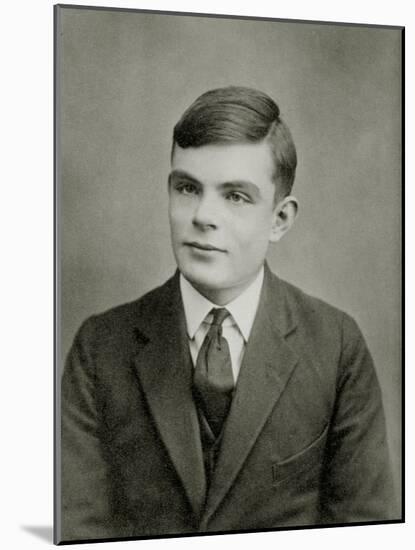 Portrait of Alan Mathison Turing-null-Mounted Photographic Print