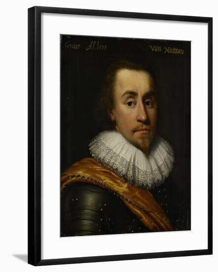 Portrait of Albert, Count of Nassau-Dillenburg-Jan Antonisz van Ravesteyn-Framed Art Print