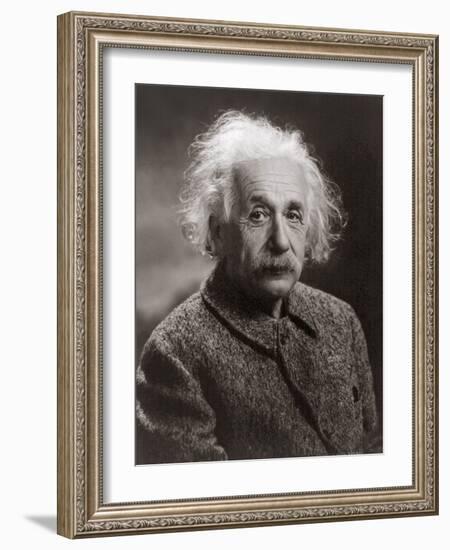 Portrait of Albert Einstein, c.1947-Oren Jack Turner-Framed Photographic Print