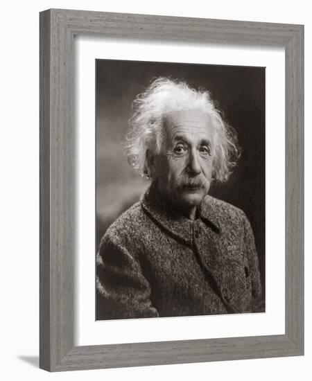 Portrait of Albert Einstein, c.1947-Oren Jack Turner-Framed Photographic Print