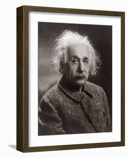 Portrait of Albert Einstein, c.1947-Oren Jack Turner-Framed Photographic Print