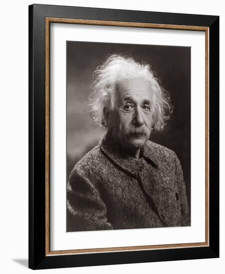 Portrait of Albert Einstein, c.1947-Oren Jack Turner-Framed Photographic Print