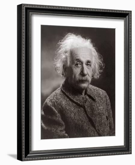 Portrait of Albert Einstein, c.1947-Oren Jack Turner-Framed Photographic Print