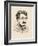 Portrait of Albert Einstein-Max Liebermann-Framed Giclee Print