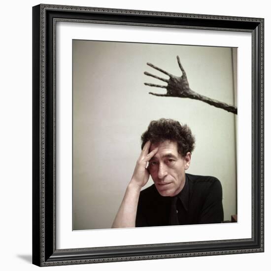 Portrait of Alberto Giacometti in His Studio-Gordon Parks-Framed Premium Photographic Print