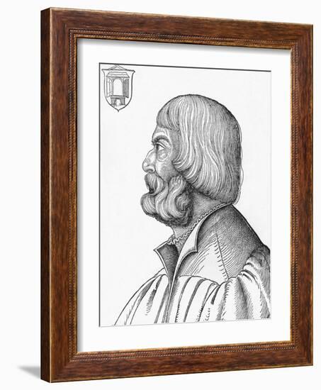 'Portrait of Albrecht Durer', 1527, (1906)-Albrecht Durer-Framed Giclee Print