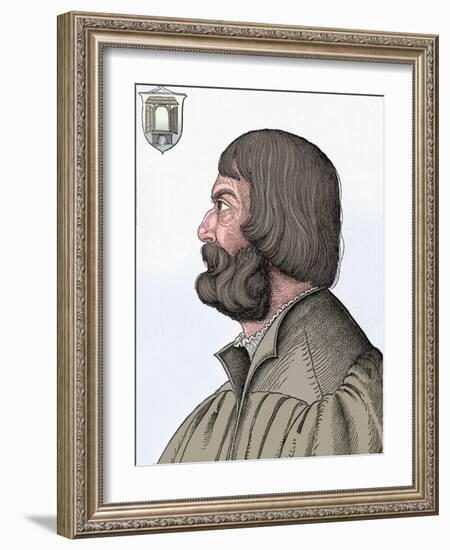 'Portrait of Albrecht Durer', 1527, (1906)-Albrecht Durer-Framed Giclee Print