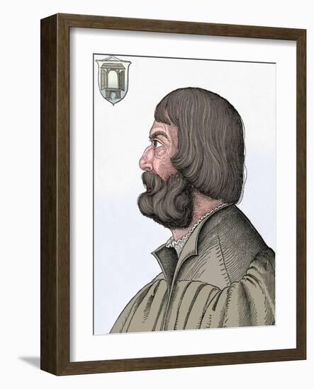 'Portrait of Albrecht Durer', 1527, (1906)-Albrecht Durer-Framed Giclee Print