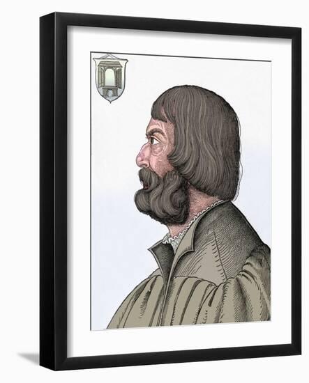 'Portrait of Albrecht Durer', 1527, (1906)-Albrecht Durer-Framed Giclee Print