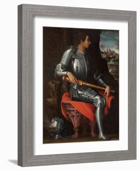 Portrait of Alessandro De' Medici (1511-153) in Armour, 1534-Giorgio Vasari-Framed Giclee Print