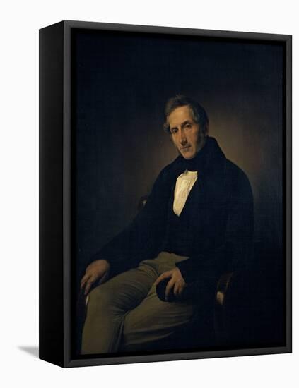 Portrait of Alessandro Manzoni-Hayez Francesco-Framed Premier Image Canvas