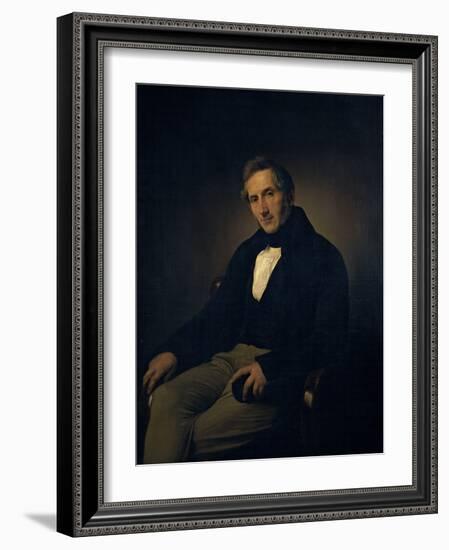 Portrait of Alessandro Manzoni-Hayez Francesco-Framed Giclee Print