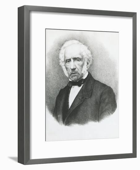 Portrait of Alessandro Manzoni-null-Framed Giclee Print