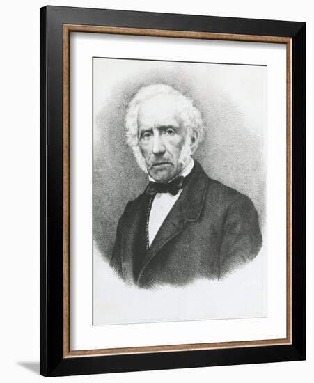 Portrait of Alessandro Manzoni-null-Framed Giclee Print