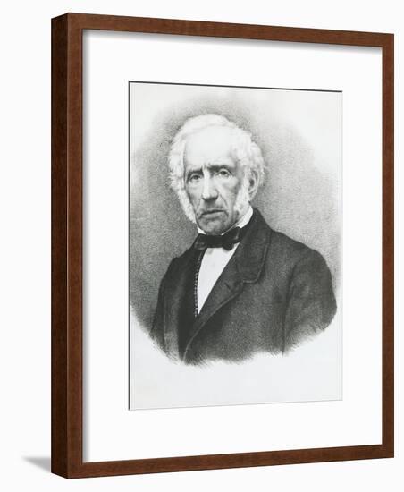 Portrait of Alessandro Manzoni-null-Framed Giclee Print