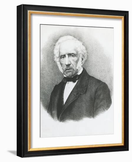 Portrait of Alessandro Manzoni-null-Framed Giclee Print