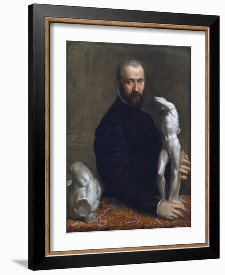 Portrait of Alessandro Vittoria-Paolo Veronese-Framed Giclee Print