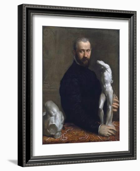 Portrait of Alessandro Vittoria-Paolo Veronese-Framed Giclee Print