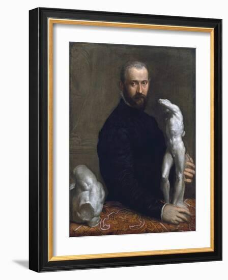 Portrait of Alessandro Vittoria-Paolo Veronese-Framed Giclee Print