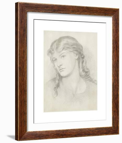 Portrait of Alexa Wilding-Dante Gabriel Rossetti-Framed Premium Giclee Print