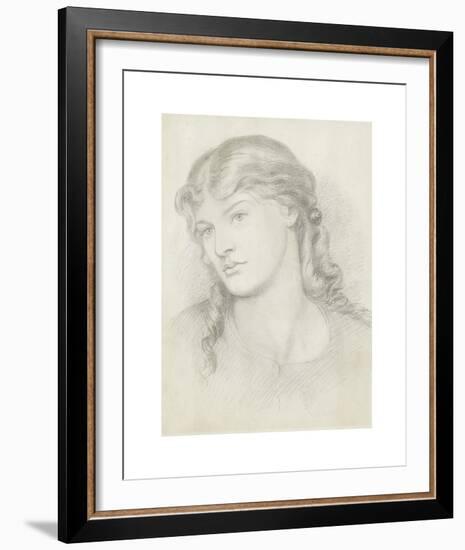 Portrait of Alexa Wilding-Dante Gabriel Rossetti-Framed Premium Giclee Print