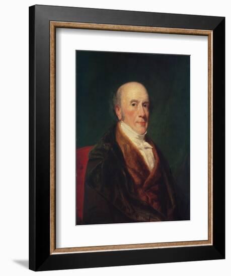 Portrait of Alexander Baring, Lord Ashburton (1774-1848), 1842-George Peter Alexander Healy-Framed Giclee Print