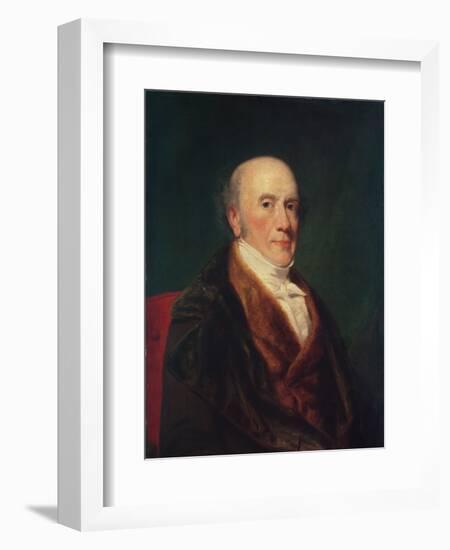 Portrait of Alexander Baring, Lord Ashburton (1774-1848), 1842-George Peter Alexander Healy-Framed Giclee Print