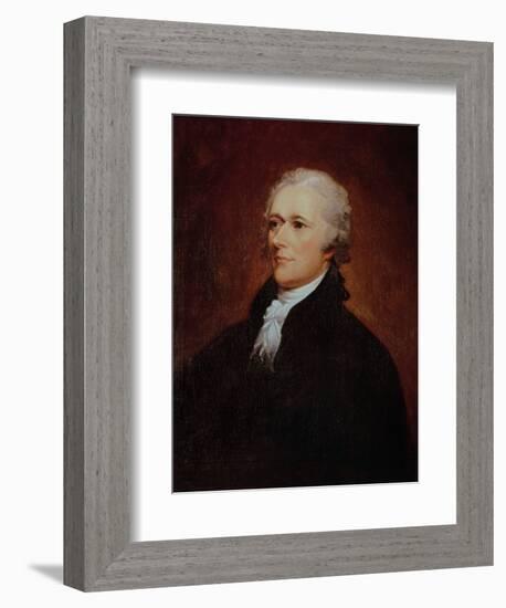 Portrait of Alexander Hamilton (1757-1804)-John Trumbull-Framed Giclee Print