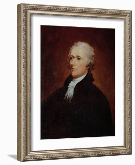 Portrait of Alexander Hamilton (1757-1804)-John Trumbull-Framed Giclee Print