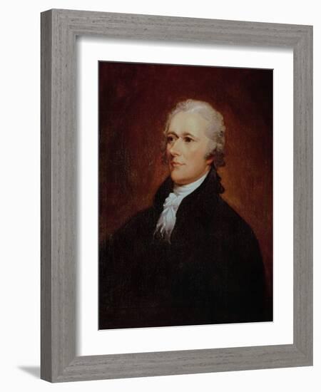 Portrait of Alexander Hamilton (1757-1804)-John Trumbull-Framed Giclee Print