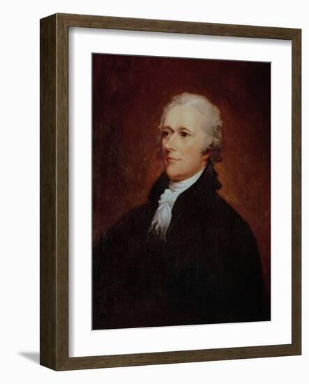 Portrait of Alexander Hamilton (1757-1804)-John Trumbull-Framed Giclee Print