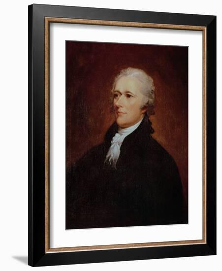 Portrait of Alexander Hamilton (1757-1804)-John Trumbull-Framed Giclee Print