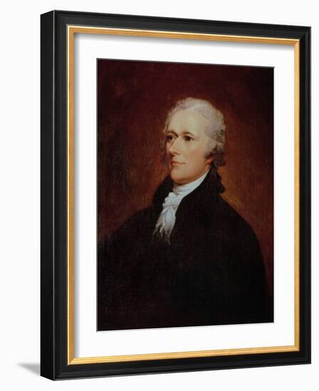 Portrait of Alexander Hamilton (1757-1804)-John Trumbull-Framed Giclee Print