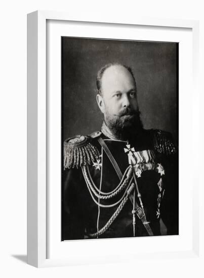 Portrait of Alexander III of Russia (1845-1894), Emperor of Russia-French Photographer-Framed Giclee Print